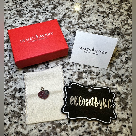 NWT JAMES AVERY 2021 RETIRED HEART CHARM ❤️ - Picture 3 of 4